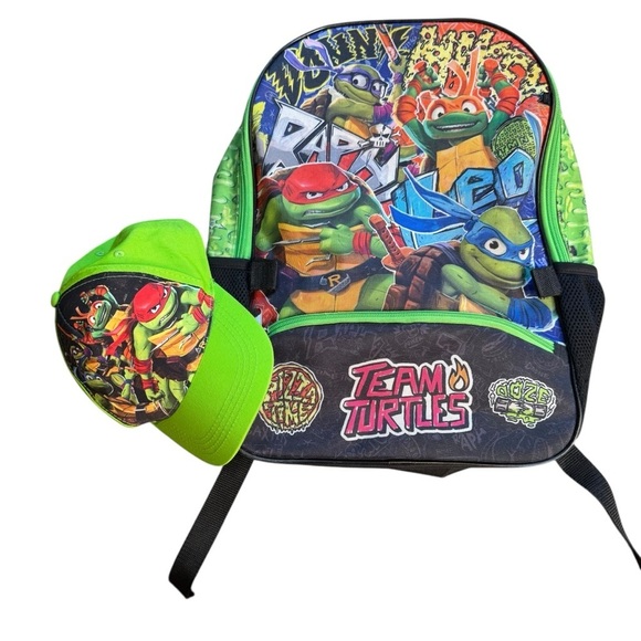 Nickelodeon Other - Nickelodeon Teenage Mutant Ninja Turtles Youth Backpack And Hat
